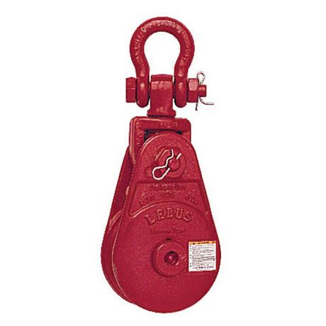 Lebus Heavy Duty Snatch Block L160 L-6-S With Shackle