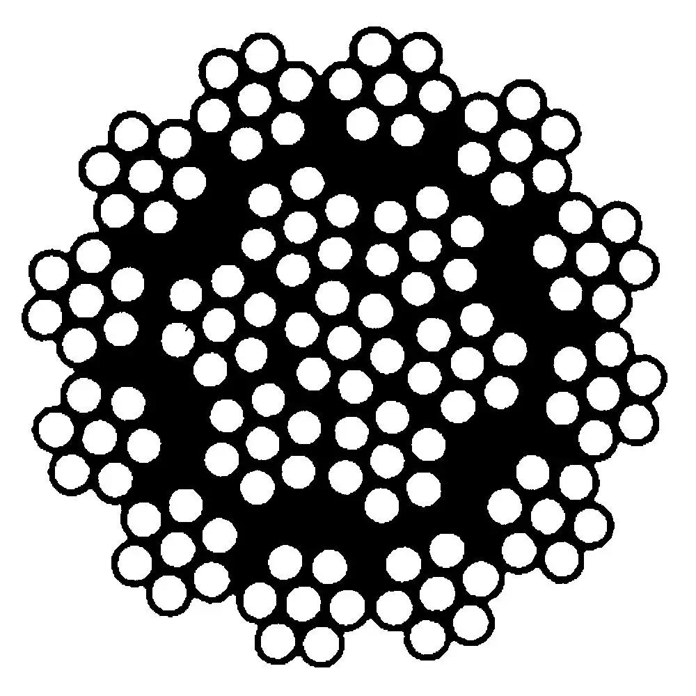 Συρματοσχοινο Ασύστροφο Inox Aisi 316 18x7 WDI Python