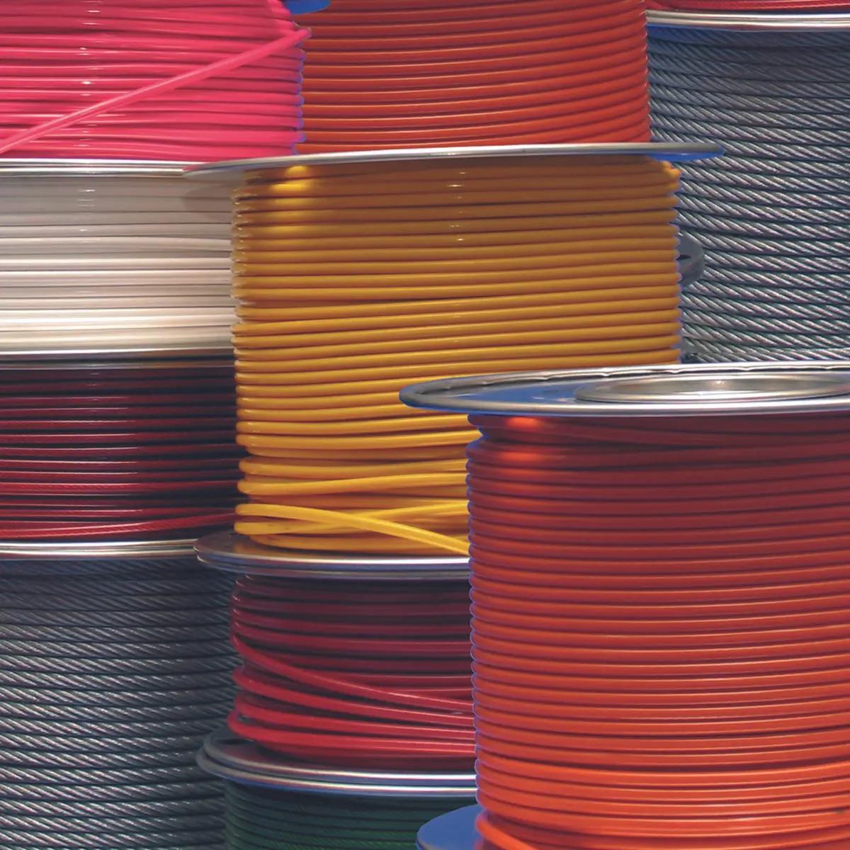 images-wire rope coated-wire rope vinyl coated-wire rope nylon coated-wire rope yellow pvc-red pvc coated wire rope-Supplying & manufacturing of wire ropes-greece-synodinos