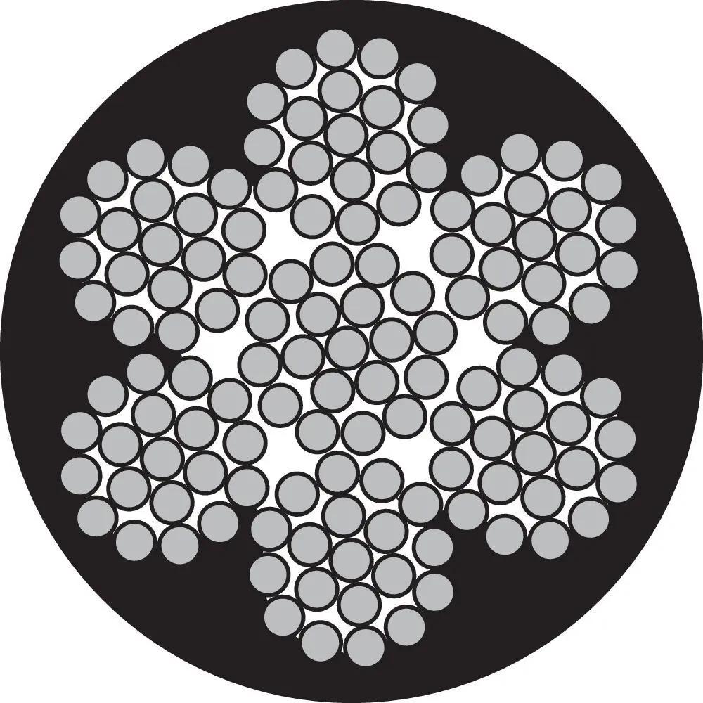 Συρματόσχοινο με πλαστική επένδυση ανοξείδωτο 1x19