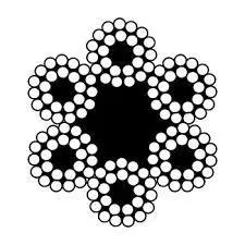 Συρματόσχοινο 6x24+ΚΨ Γαλβ.