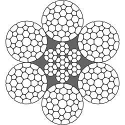 Συρματοσχοινο 6xK36 Compacted VS6-11C Γαλβ.